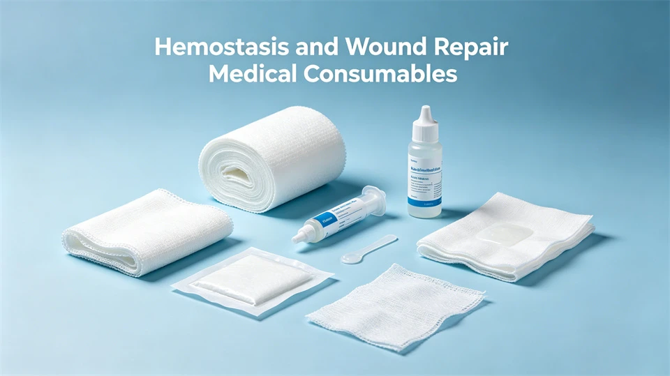 Hemostatic wound repair consumables Hemostatic wound repair consumables